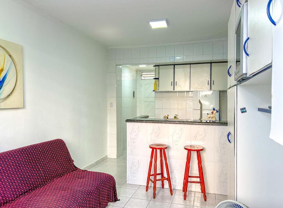 大普拉亚Otimo Loft Pe Na Areia Na Praia Da Guilhermina Sp公寓 外观 照片
